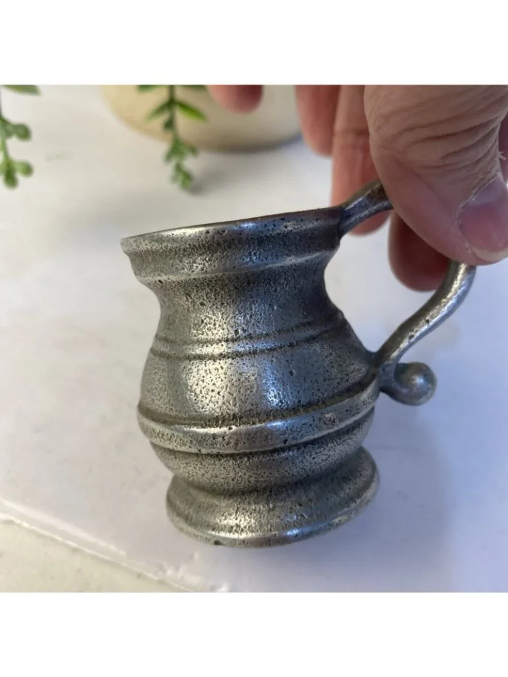 Wilton Armetale Pewter Plough Tavern -2 Oz Miniature Stein Mug